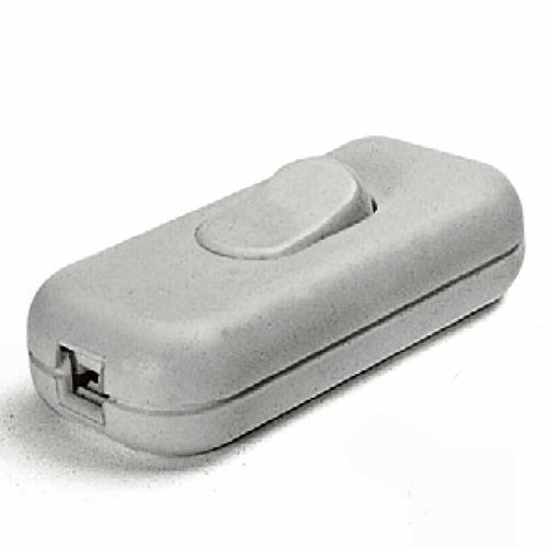 Gennemgangsafbryder 1-POL hvid