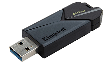 Kingston, 64GB Portable USB 3.2 Gen 1 DataTraveler Exodia Onyx