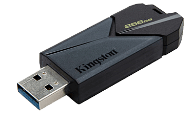 Kingston 256GB Portable USB 3.2 Gen 1 DataTraveler Exodia Onyx