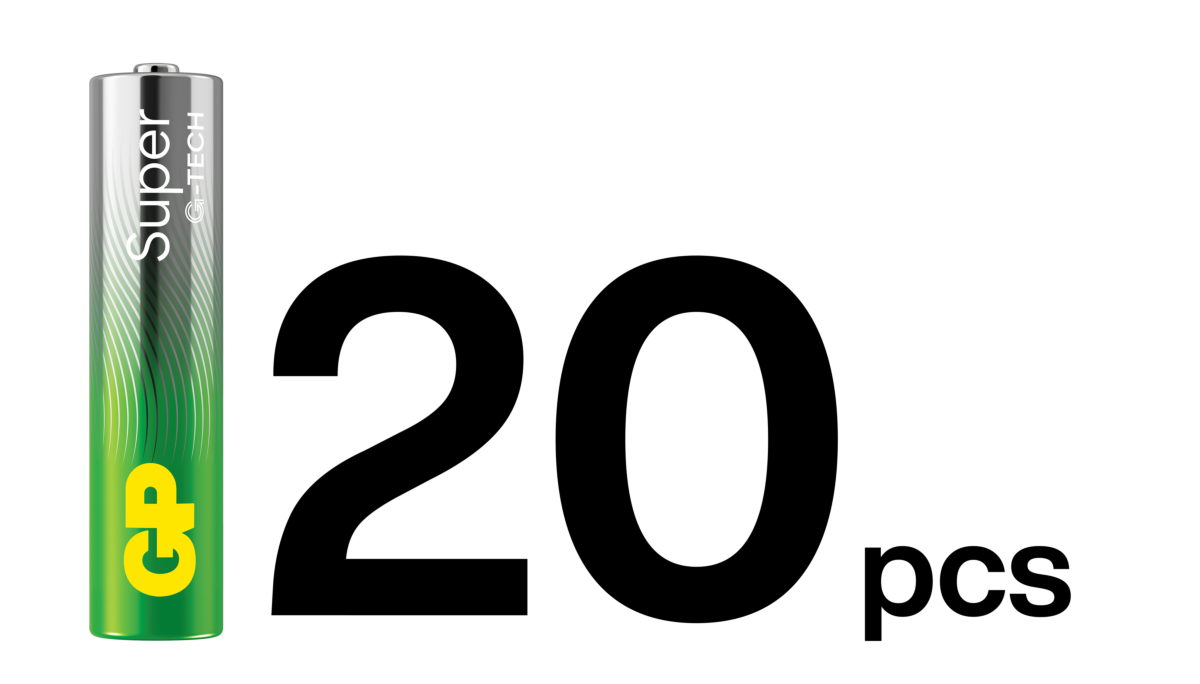 GP Super Alkaline AAA/LR03 20 pak