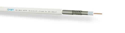 Coaxkabel / antennekabel mini HD 063 HFFR-100 100 meter.