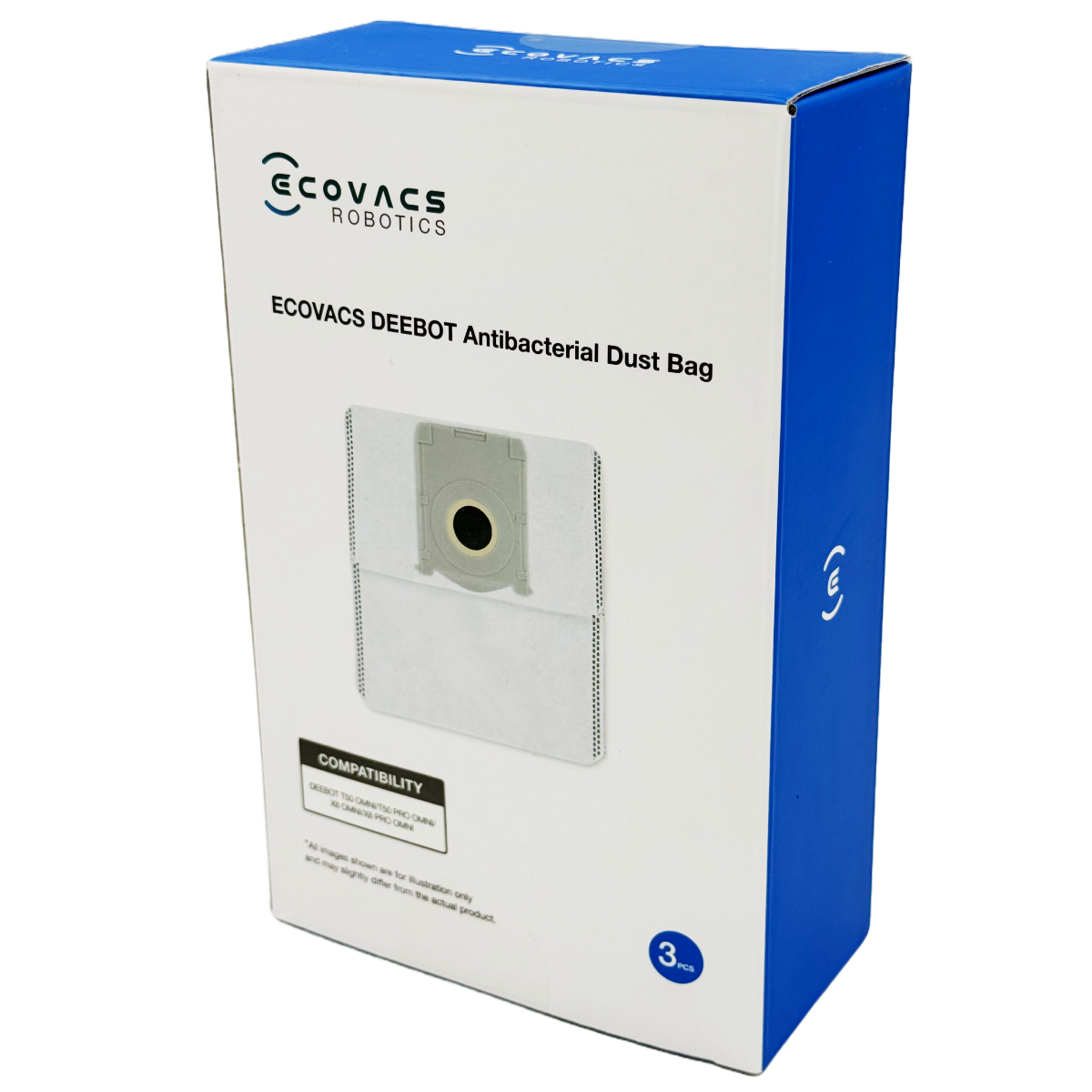 Ecovacs Deebot Støvposer, 3 stk. Til T50 Omni / T50 Pro Omni / X8 Omni / X8 Pro Omni