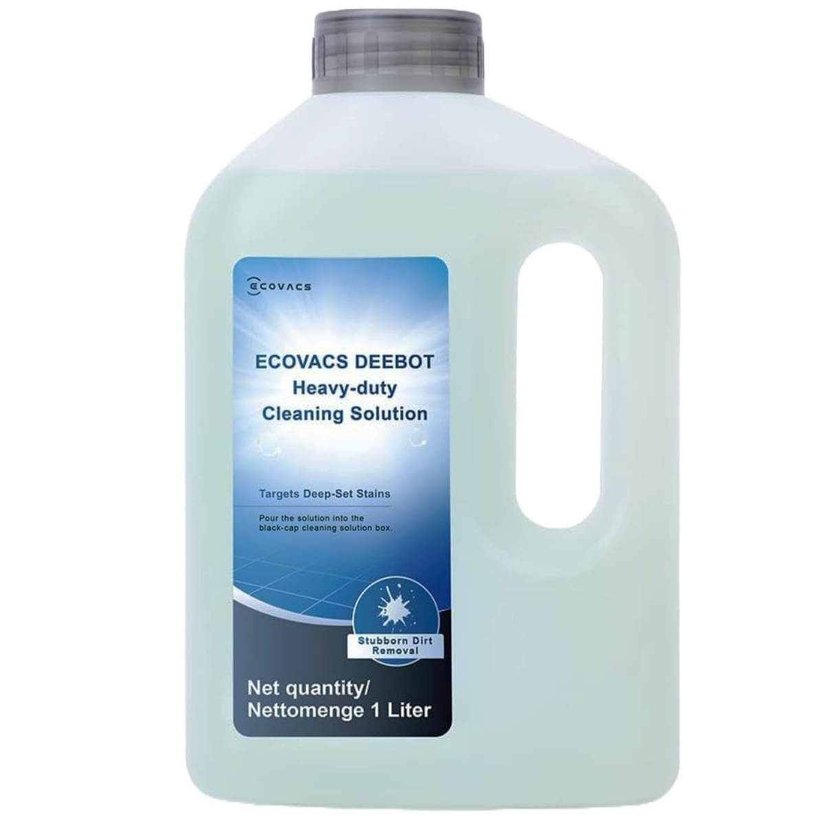 Ecovacs Heavy-Duty Rengøringsmiddel 1L – Tilbehør til DEEBOT X11 Serie