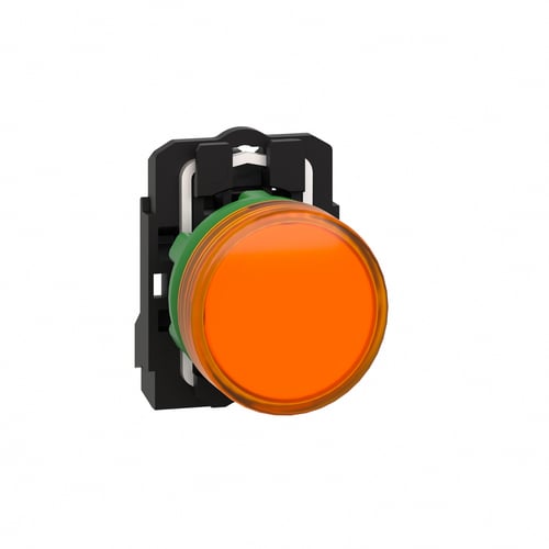 Harmony signallampe komplet med LED i orange farve og 230-240VAC forsyning, XB5AVM5, Schneider Electric