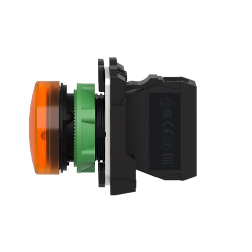 Harmony signallampe komplet med LED i orange farve og 230-240VAC forsyning, XB5AVM5, Schneider Electric