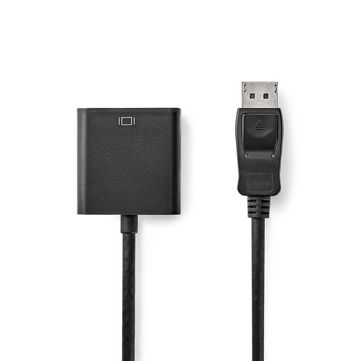 DisplayPort Han | DVI-D 24+1-Pins Hun | 1080p | Nikkelplateret | Lige | 0.20 m | Runde | PVC | ABS | Sort | Plastikpose
