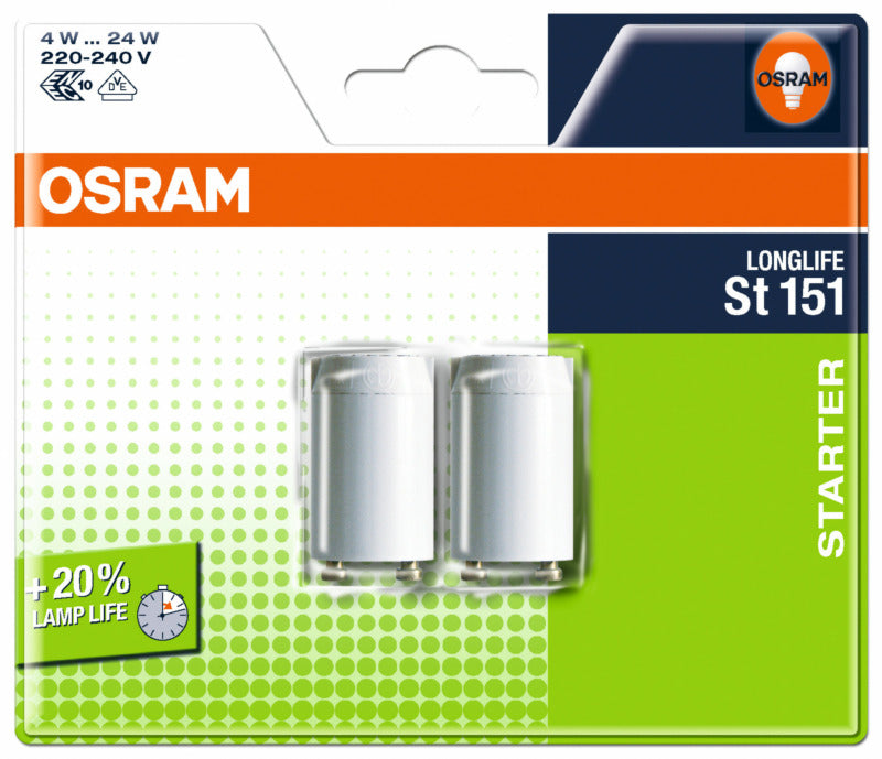 Glimtænder Starter St151 LONGLIFE 2 pak, Osram