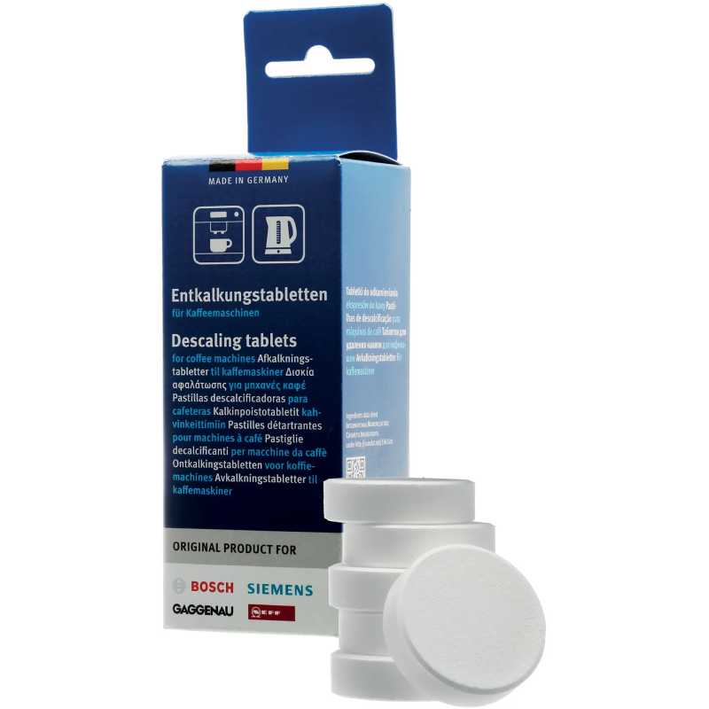 Afkalkningstabs til kaffemaskiner og elkedler, Siemens / Bosch