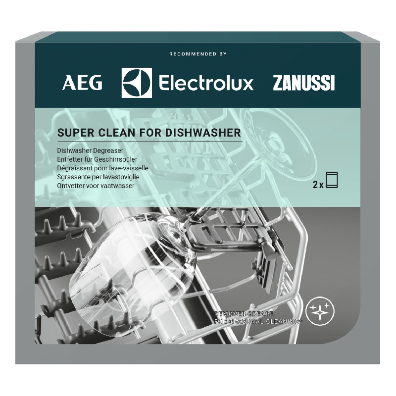Electrolux super clean til opvaskemaskine 2-pak M2DCP050