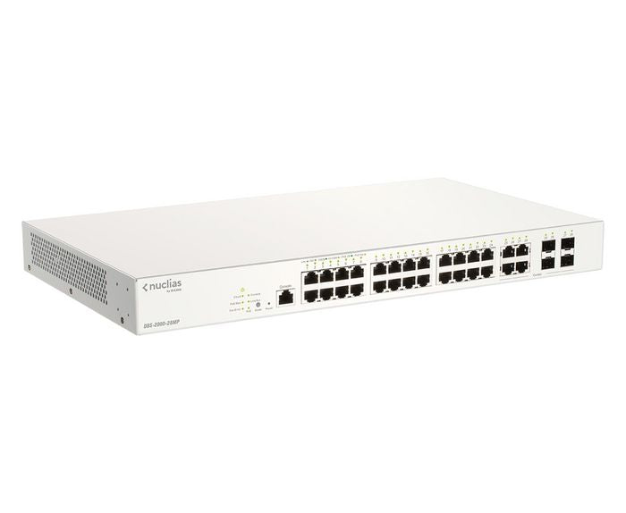 D-Link 28-Port Gigabit PoE+ Nuclias Smart Managed Switch 370W DBS-2000-28MP/E