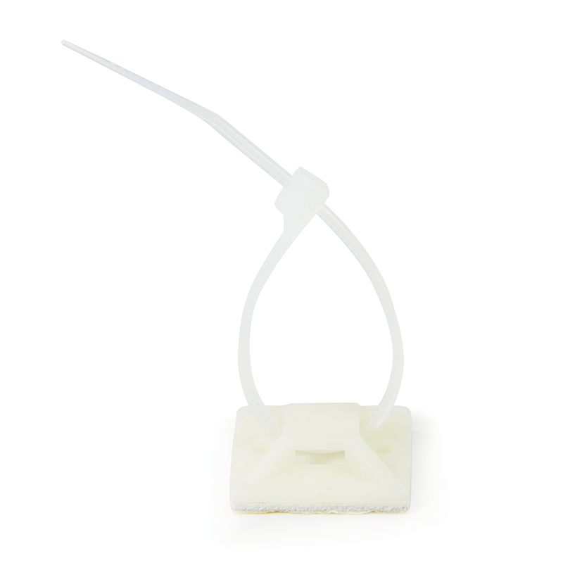 Kabelbinderholder, 100 stk, selvklæbende, 39.5x39.5 mm