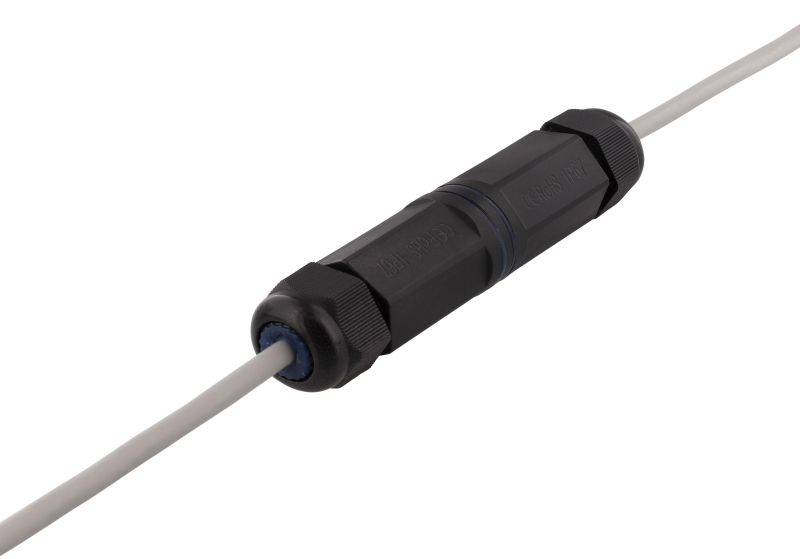 Vandtæt samler, Cat6 RJ45, skærmet, IP67