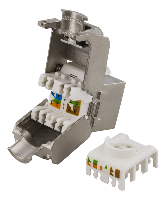 Cat6 Keystone, afskærmet, Tool-free