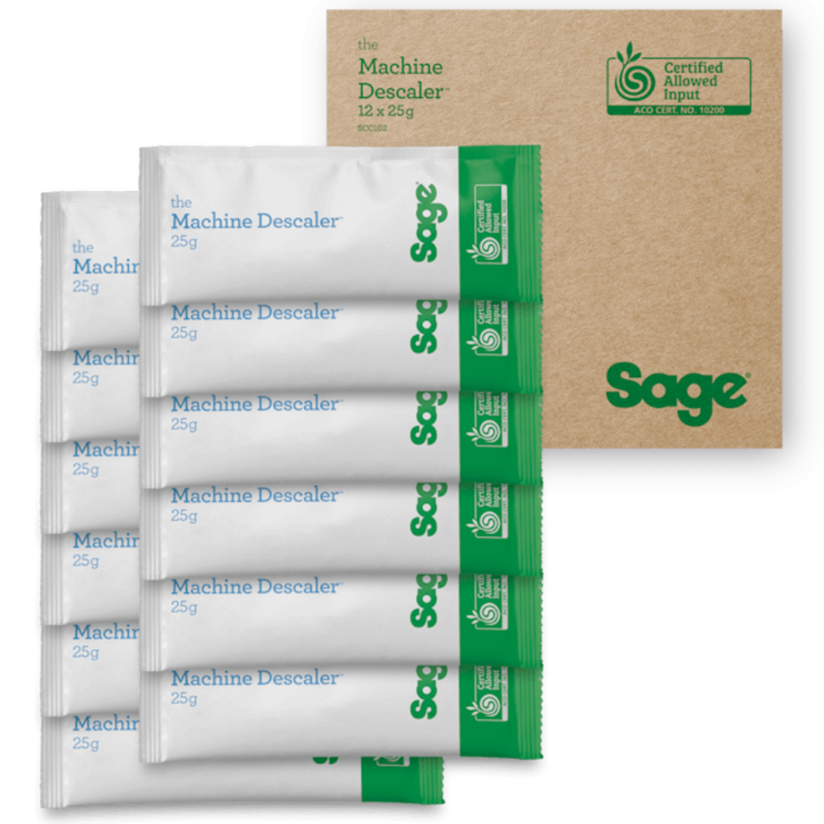 Sage the Machine Descaler – 12x25 g Afkalkningspulver SCC102 - Original