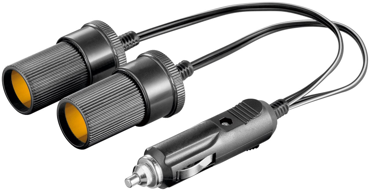 Cigarettænder Y-fordeler til køretøjer, 12 V, 0,2 Meter