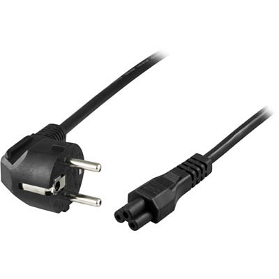 Vinklet CEE 7/7 to straight IEC 60320 C5, 10m