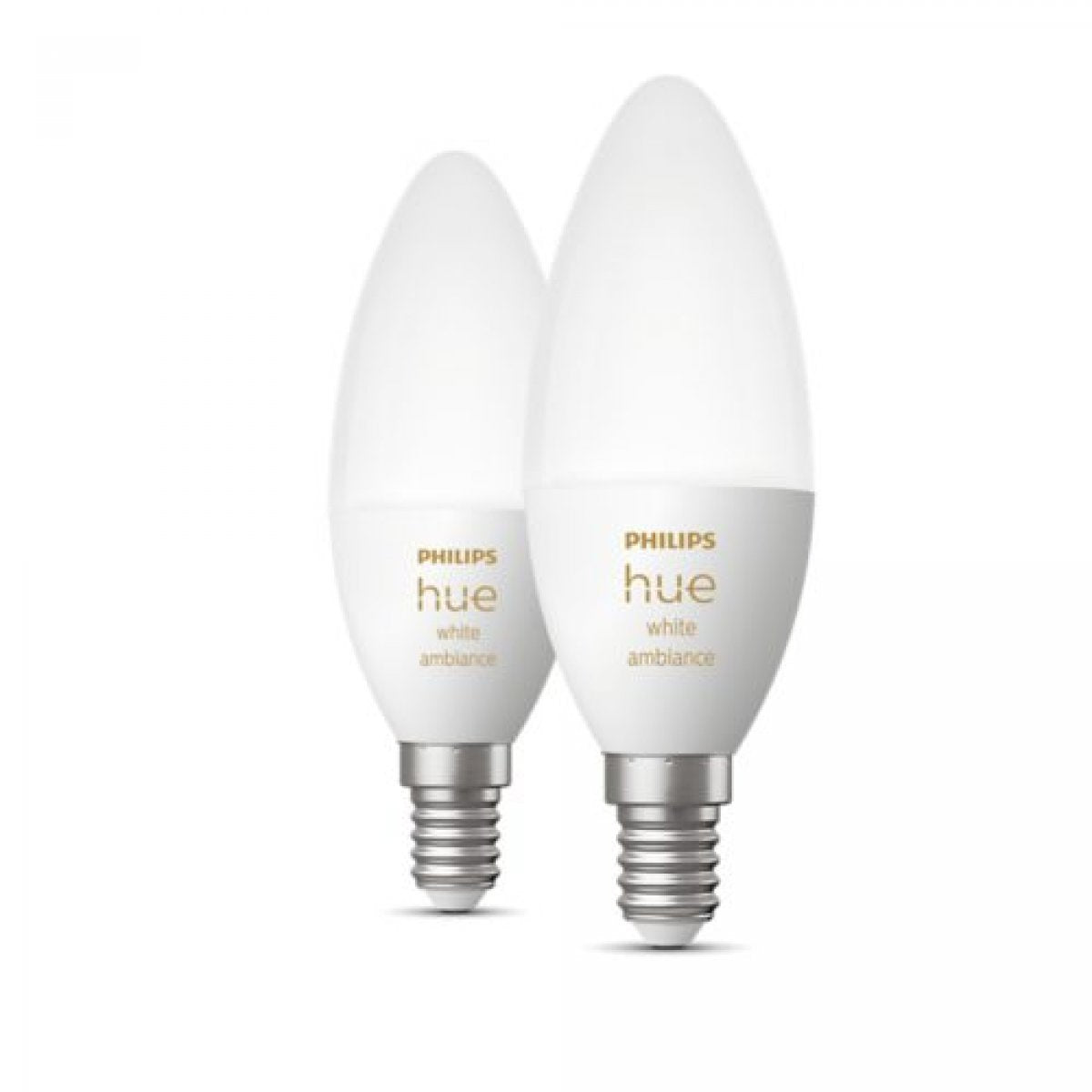 Philips Hue WA 2-pak E14 B39 Candle LED-pærer Hvid Ambiance