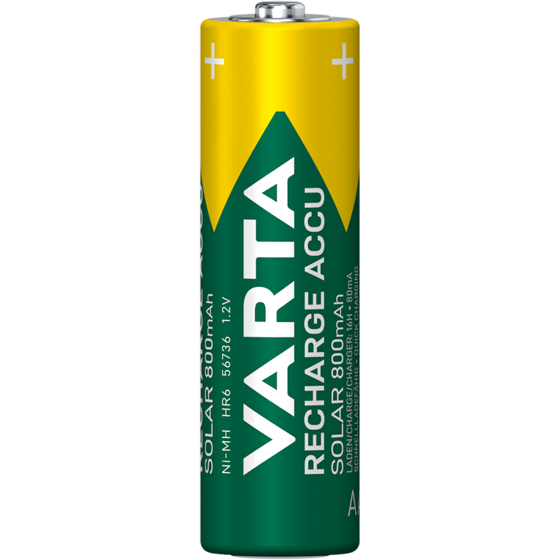 Varta genopladelige / Recharge Charge Accu Solar AA 800mAh 2 Pack