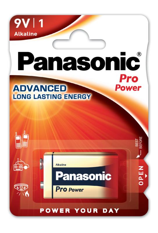 PANASONIC PRO POWER ALKALINE BATTERI 9V