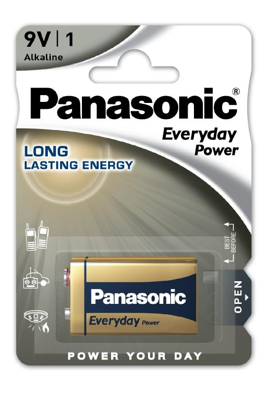 PANASONIC EVERYDAY POWER 9V ALKALINE BATTERI