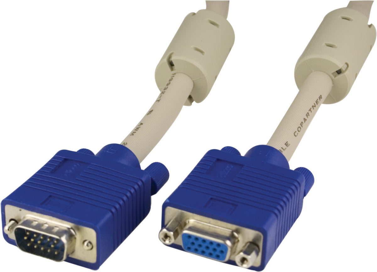 VGA Forlængerkabel HD15 han-hun 2m, uden pin9