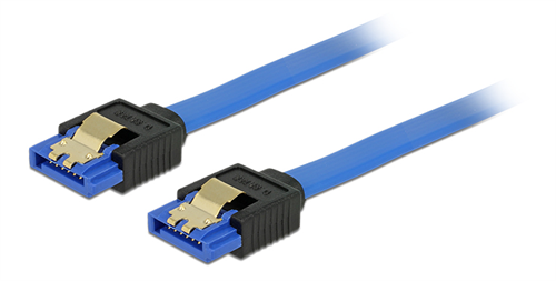 SATA, 7-pin, 6GB/s, 1m, blå