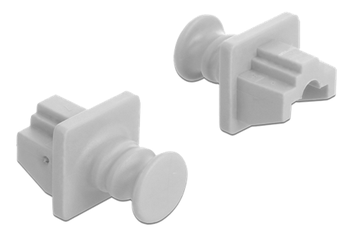 Støv cover RJ45 hvid pakke á 10 stk Delock