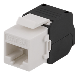 Cat6A Keystone, Hvid Tool-free
