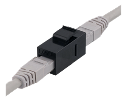 Cat6 Keystone kobling, Sort