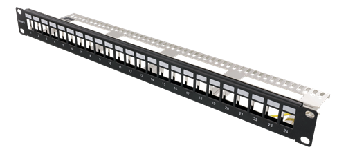 Patchpanel 24 Ports, uden keystones