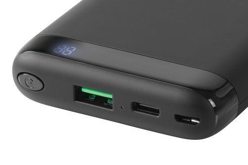Trådløs Qi-certificeret powerbank med hurtig opladning 10000 mAh