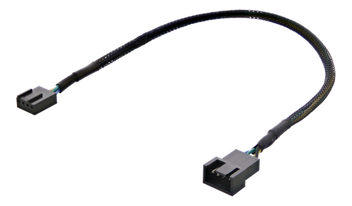 4pin blæser forlænger 0,3m, sort