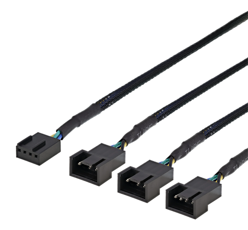PWM splitter 4pin til 3x4pin - 0.3m