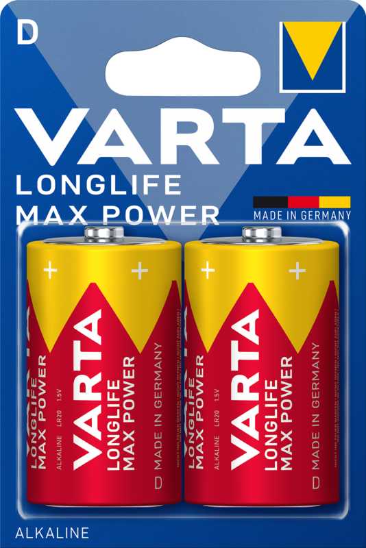 Varta Longlife Max Power D 2 Pack (B)