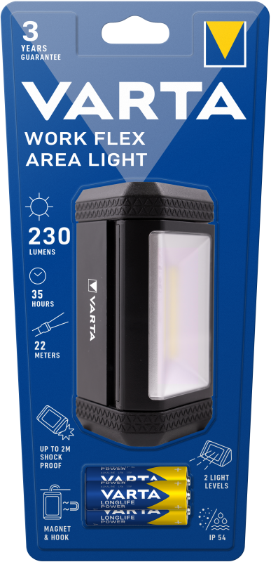 Varta Work Flex Area Light inkl. 3x AA batteri