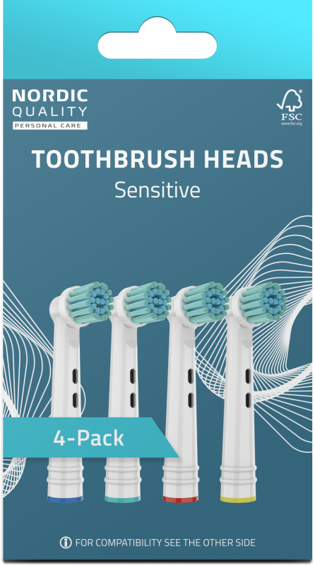 Børstehoveder kompatible til Oral-B® Sensitive 4-pak EB17S-P