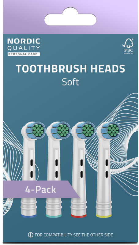 Børstehoveder kompatible til Oral-B® Standard Soft 4-pak EB28P