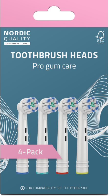 Børstehoveder kompatible til Oral-B® Pro Gum Care 4-pak EB60P