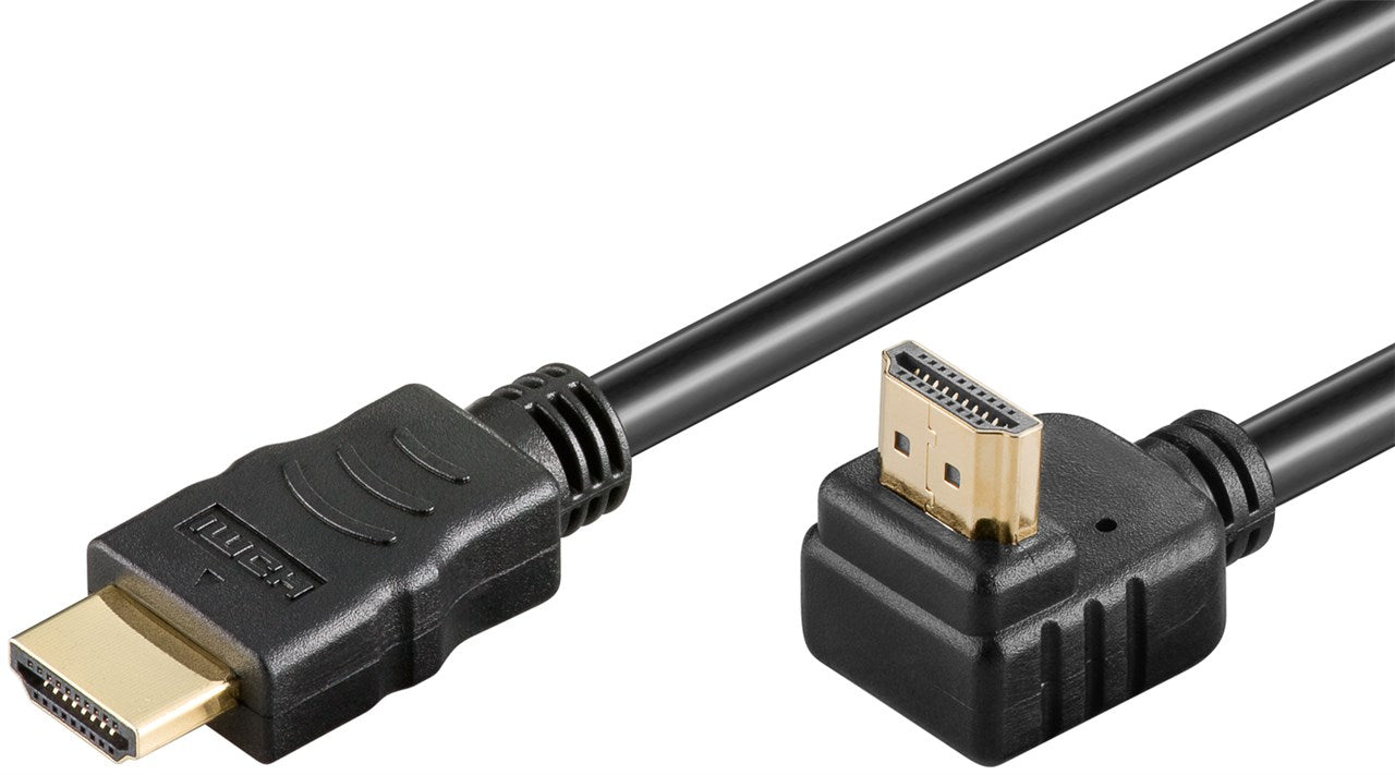 Vinklet HDMI-kabel 2.0 90° 4K@60Hz, 3 meter