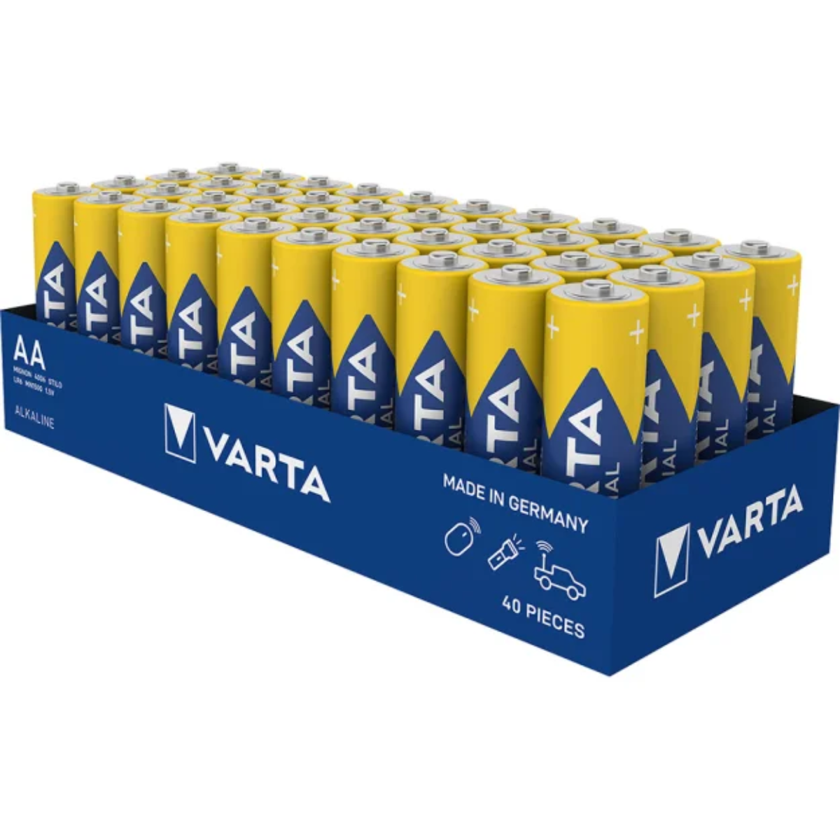 Varta Industrial Pro AA LR6 Alkaline Batterier, 40-pak