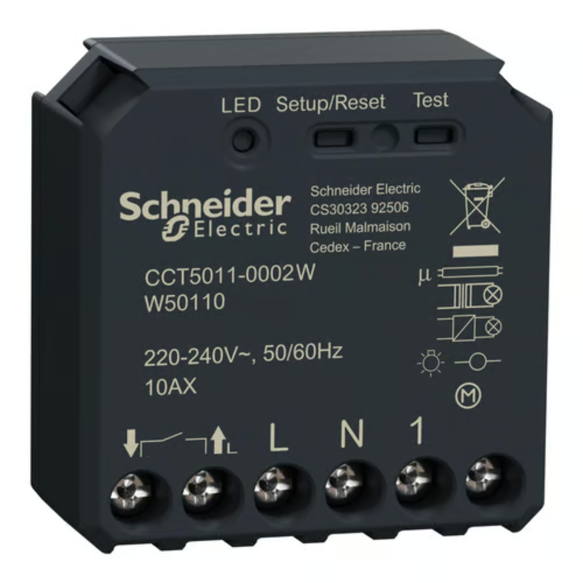 Wiser Indbygningsrelæ 10A - CCT5011-0002W