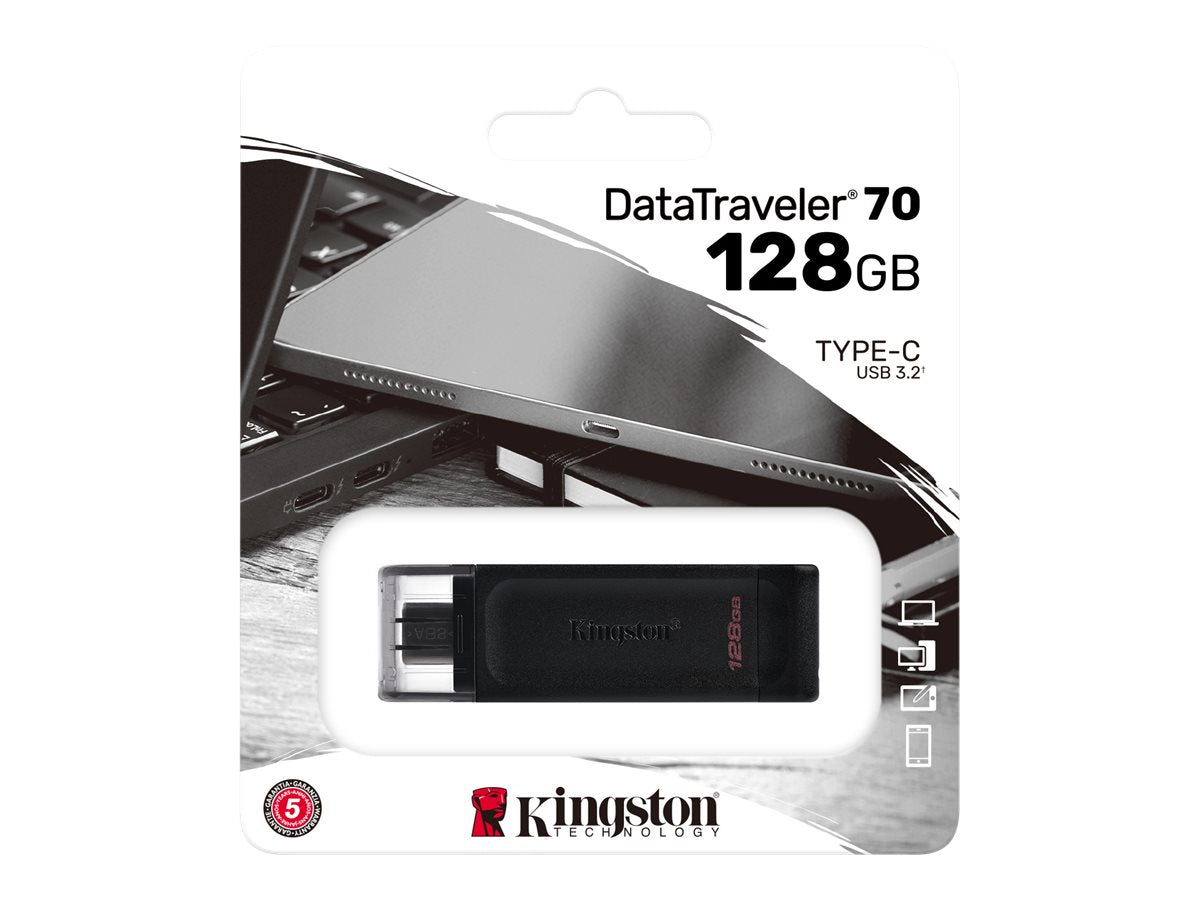 Kingston 128GB USB-C 3.2 DataTraveler 70