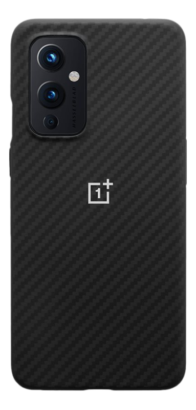 Oneplus 9 Karbon Bumper Case, Sort