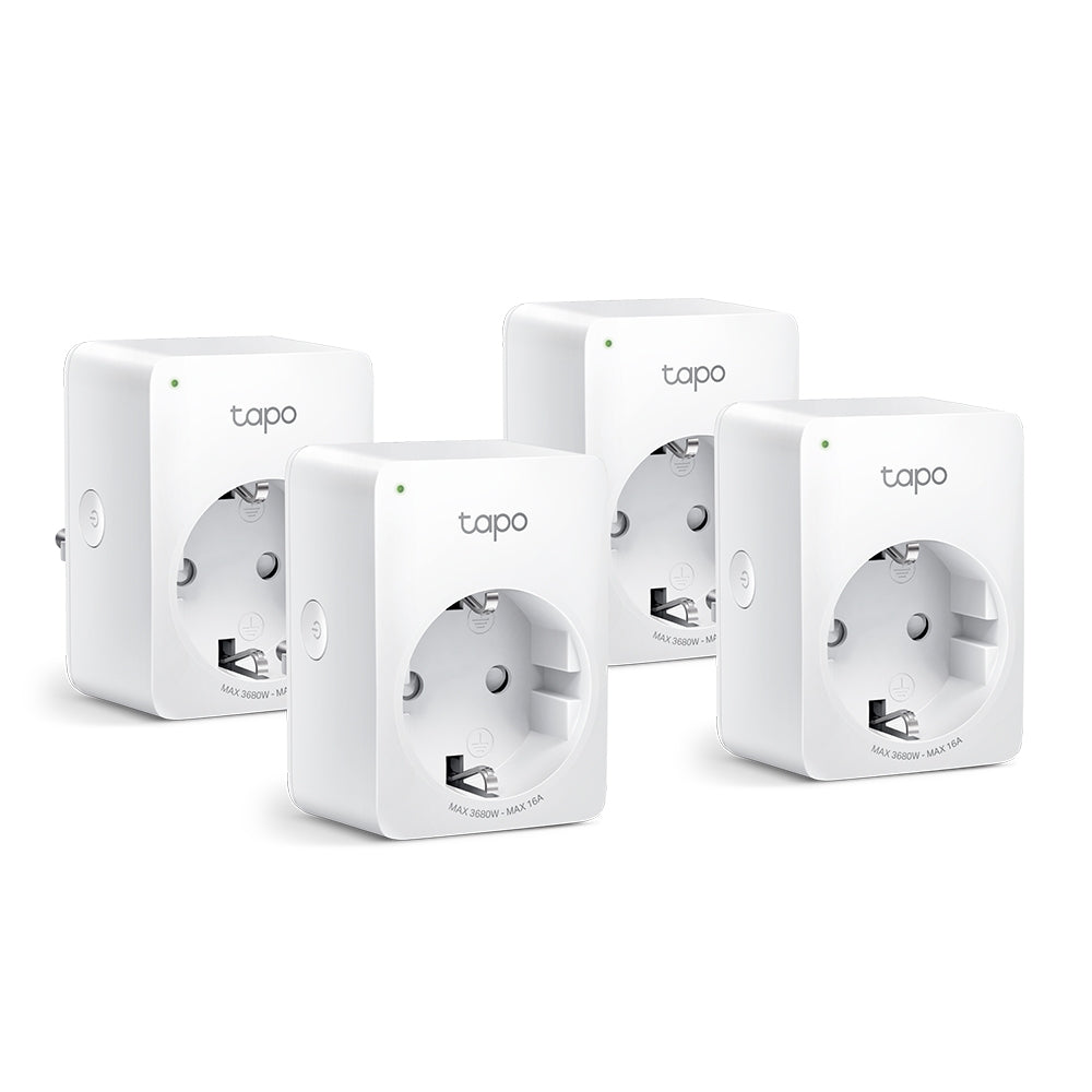 TP-Link TAPO P110 Smart WiFi Stikkontakt 4-Pack, Energimonitorering