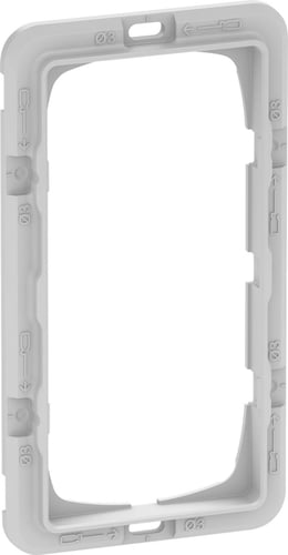 LK FUGA teknisk monteringsramme for SOFT, BASE 63, CHOICE & PURE designrammer for 2 modul indsatse