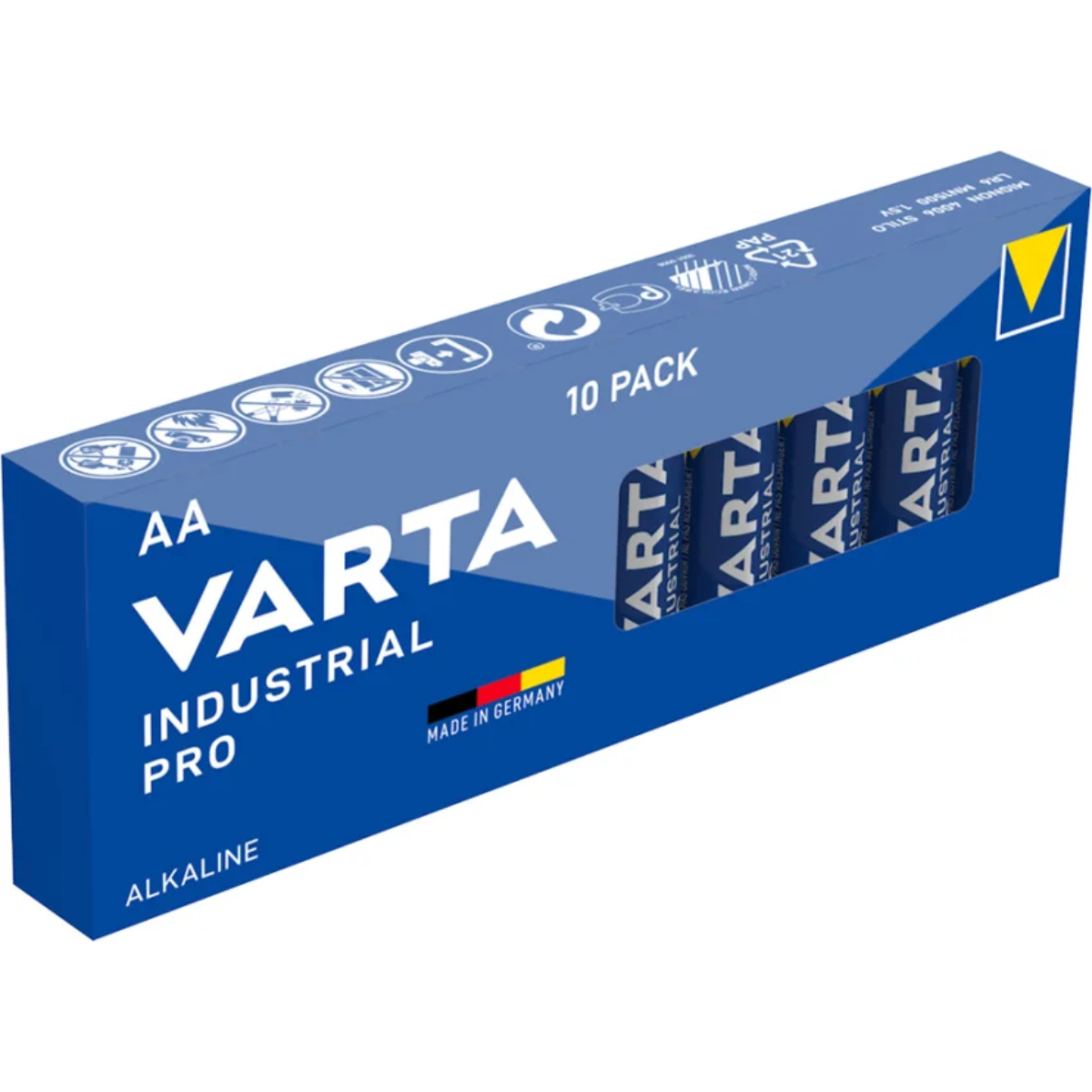 Varta Industrial Pro AA LR6 Alkaline Batterier, 10-pak