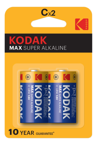 Kodak MAX alkaline C batteri 2pak