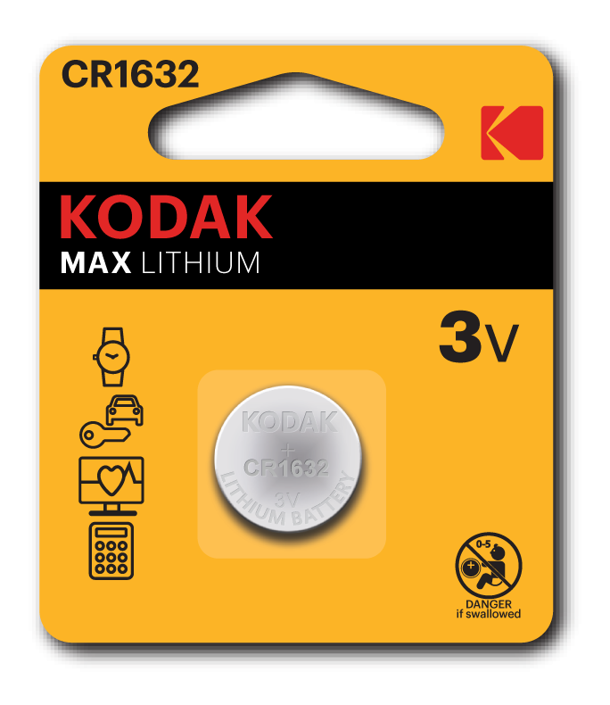 Kodak CR1632 batteri pakke med 2