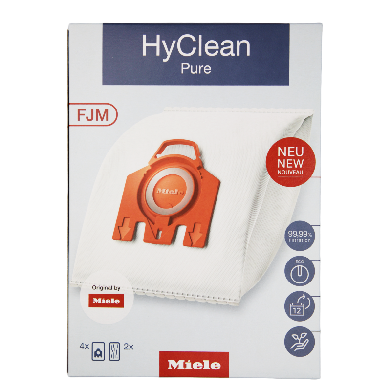 Miele FJM HyClean Pure Støvsugerposer (4 Stk. + 2 filtre)