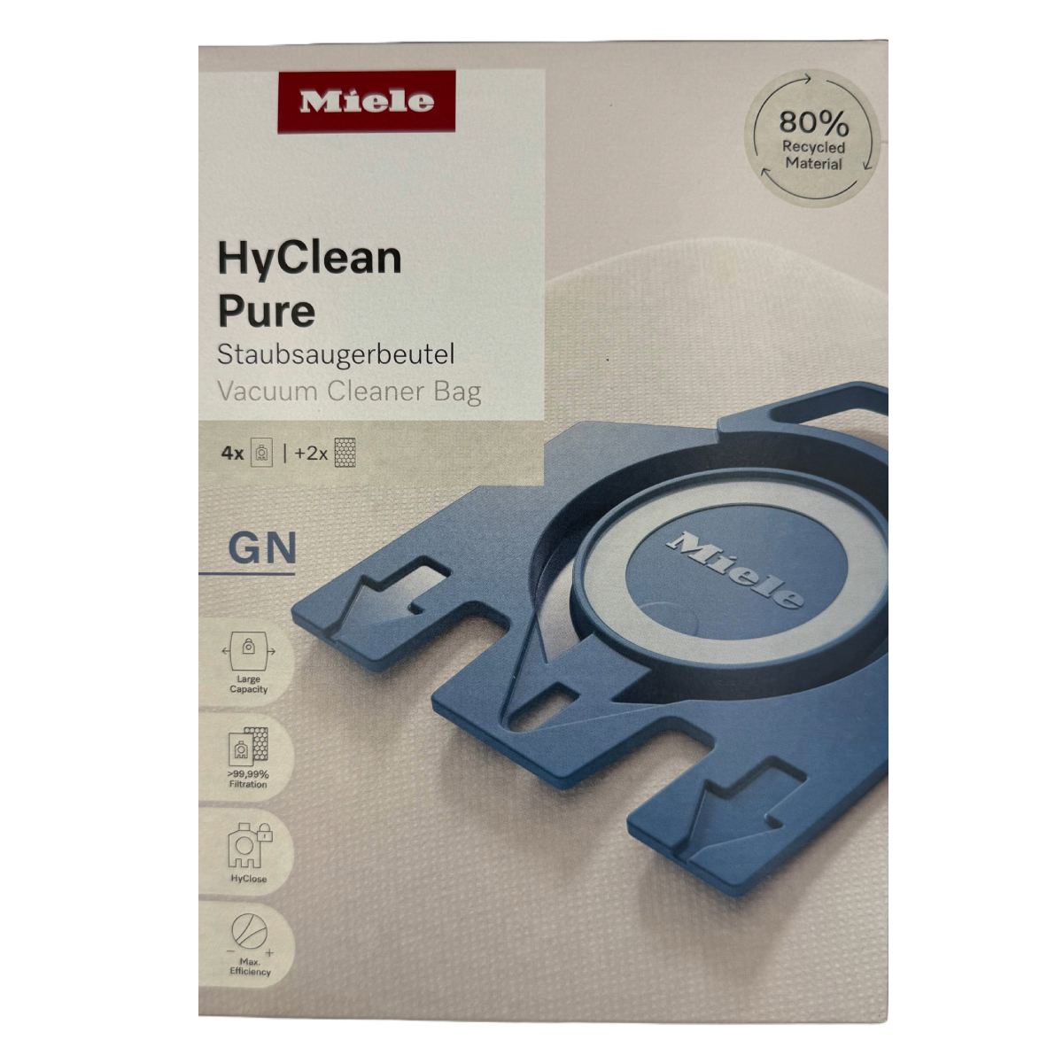 Miele GN HyClean Pure Støvsugerposer (4 Stk. + 2 filtre)